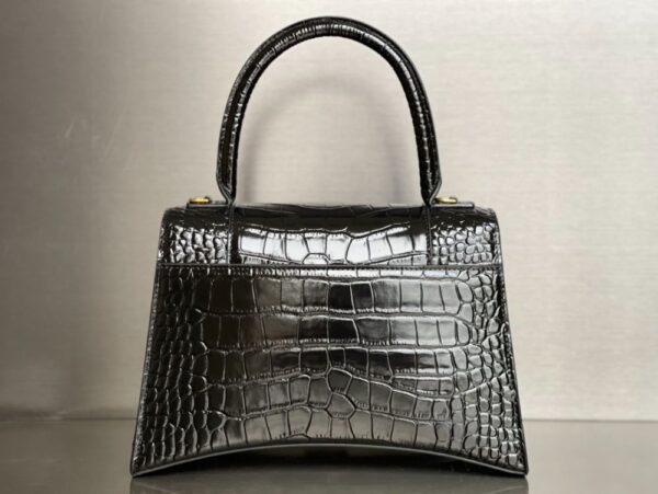 Balenciaga Bag Hourglass Plain Weave Black Gold