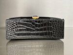 Balenciaga Bag Hourglass Plain Weave Black Gold