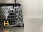 Balenciaga Bag Hourglass Plain Weave Black Gold