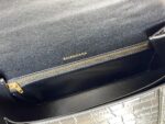 Balenciaga Bag Hourglass Plain Weave Black Gold