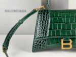 Balenciaga Bag Hourglass Crocodile Pattern  Green