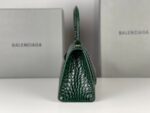 Balenciaga Bag Hourglass Crocodile Pattern  Green
