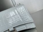 Balenciaga Bag Hourglass Crocodile Pattern  Grey
