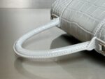 Balenciaga Bag Hourglass Crocodile Pattern  Grey