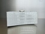 Balenciaga Bag Hourglass Crocodile Pattern  Grey