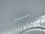 Balenciaga Bag Hourglass Crocodile Pattern  Grey