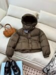 Prada Down Jacket Goose down Short Coffee