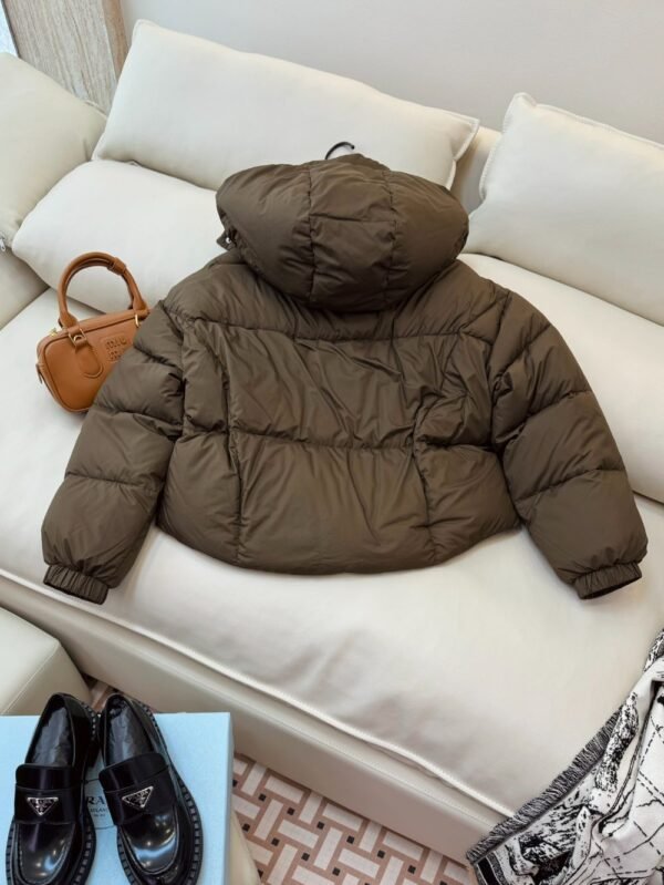 Prada Down Jacket Goose down Short Coffee