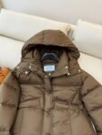 Prada Down Jacket Goose down Short Coffee