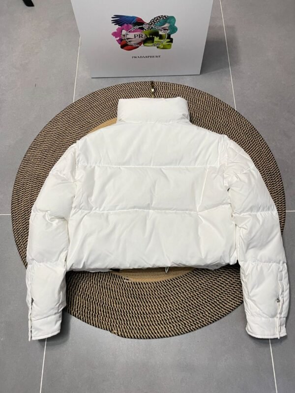 Prada Down Jacket Re-Nylon Bread Clothes White