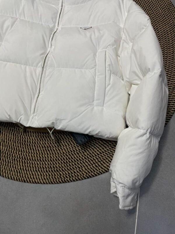 Prada Down Jacket Re-Nylon Bread Clothes White