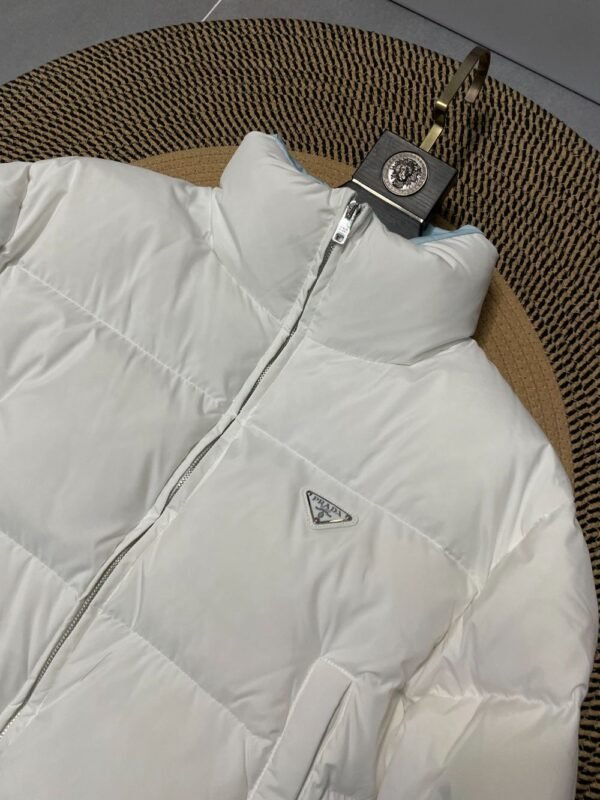 Prada Down Jacket Re-Nylon Bread Clothes White