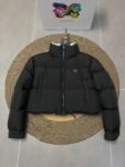 Prada Down Jacket Re-Nylon Bread Clothes Black