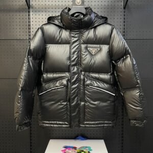 Prada Down Jacket  Goose Down Black 23ss