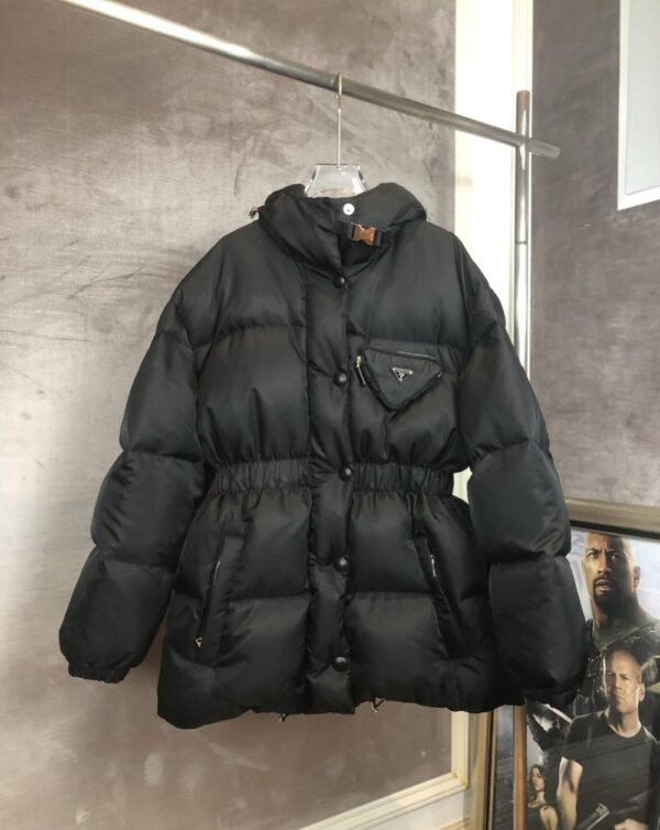Prada Down Jacket Duck Down Black Middle