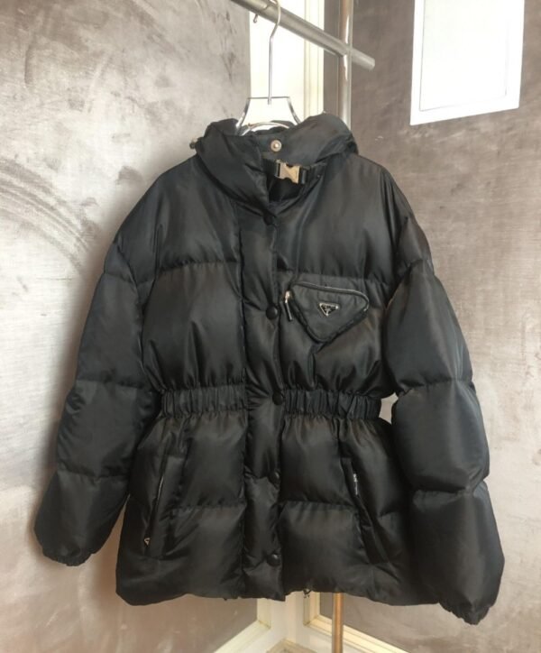 Prada Down Jacket Duck Down Black Middle