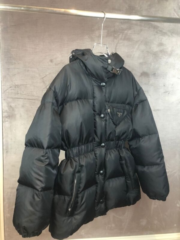 Prada Down Jacket Duck Down Black Middle