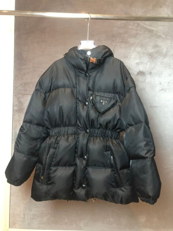 Prada Down Jacket Duck Down Black Middle