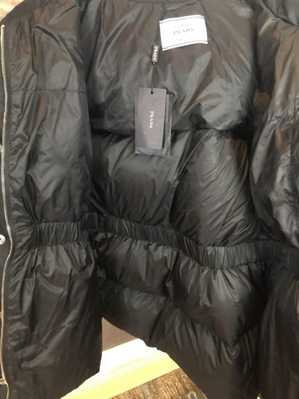 Prada Down Jacket Duck Down Black Middle