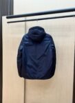 Prada Down Jacket Re-Nylon 95 White Duck Down Hooded Blue
