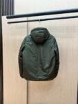 Prada Down Jacket Re-Nylon Green 95 White Duck Down Hooded