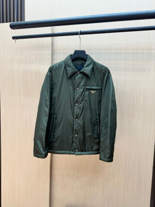 Prada Down Jacket Re-Nylon Green 95 White Duck Down