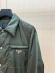 Prada Down Jacket Re-Nylon Green 95 White Duck Down