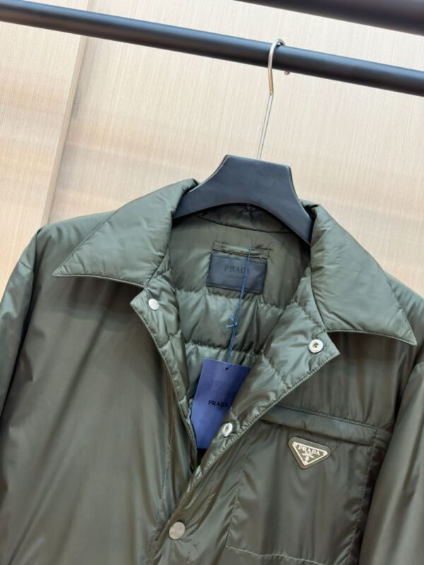 Prada Down Jacket Re-Nylon Green 95 White Duck Down