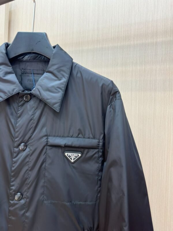Prada Down Jacket Re-Nylon Black 95 White Duck Down