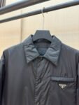 Prada Down Jacket Re-Nylon Black 95 White Duck Down