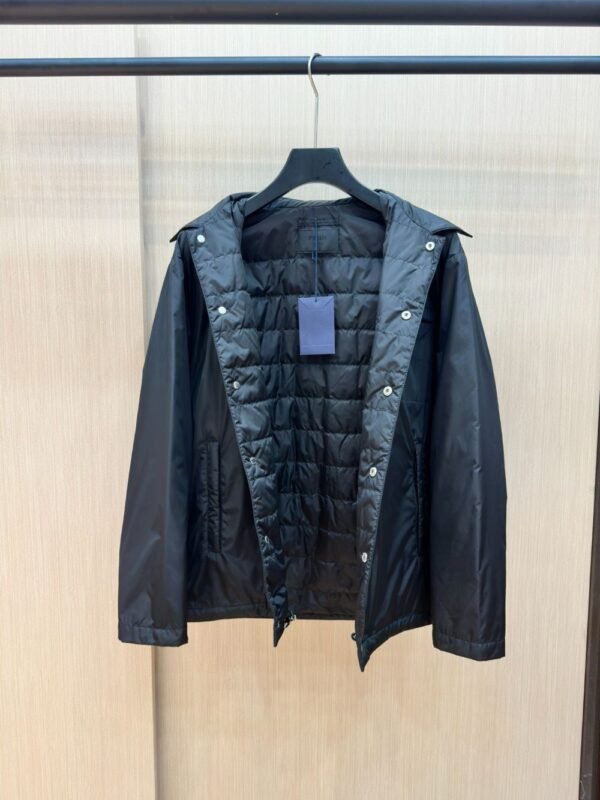 Prada Down Jacket Re-Nylon Black 95 White Duck Down