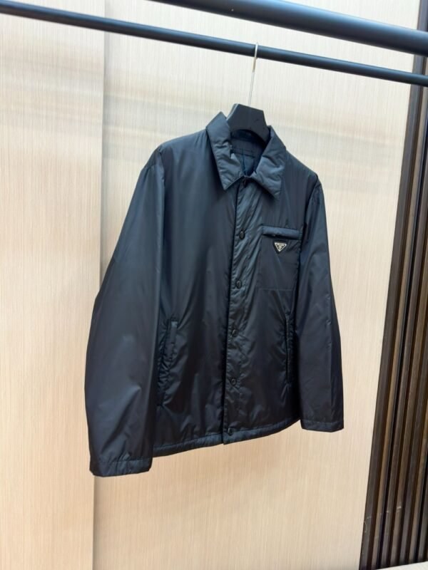 Prada Down Jacket Re-Nylon Black 95 White Duck Down