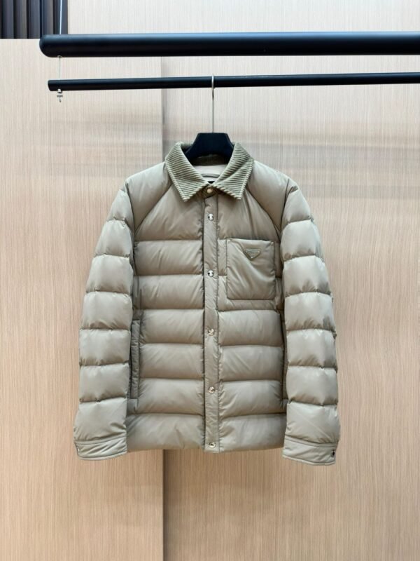 Prada Down Jacket Re-Nylon Khaki