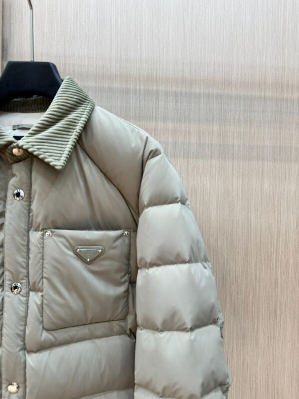 Prada Down Jacket Re-Nylon Khaki