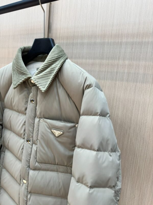 Prada Down Jacket Re-Nylon Khaki