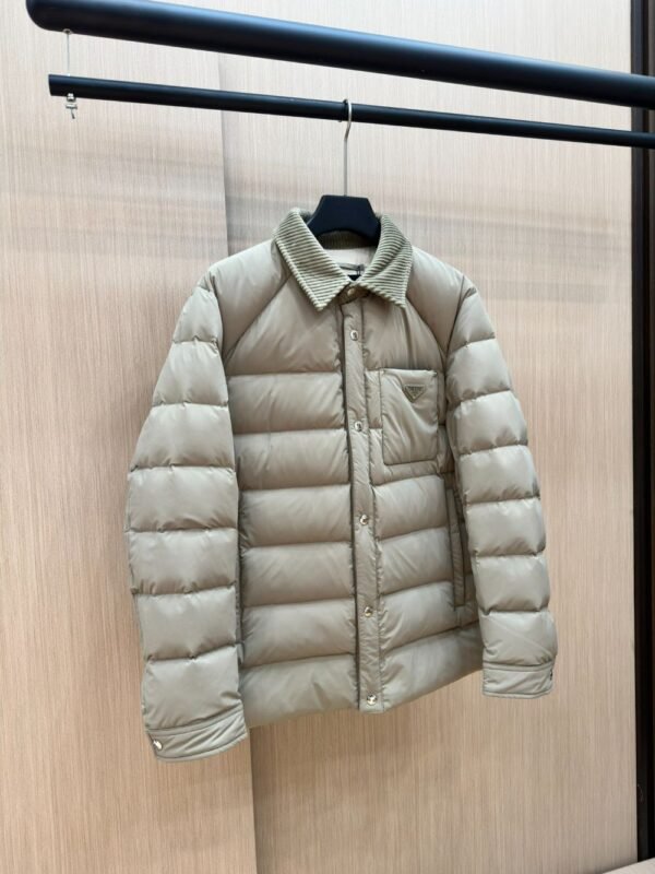 Prada Down Jacket Re-Nylon Khaki