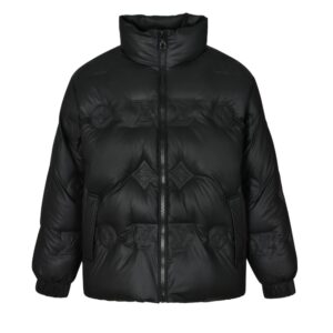Louis Vuitton Techno leather embossed down jacket