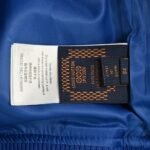 Louis Vuitton V letter embroidered patchwork baseball jacket