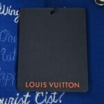 Louis Vuitton V letter embroidered patchwork baseball jacket