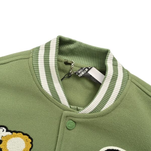 Louis Vuitton Embroidered patchwork baseball jacket
