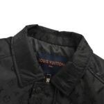 Louis Vuitton 24Fw Old Fashioned Thin Cotton Jacket Black