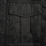 Louis Vuitton 24Fw Old Fashioned Thin Cotton Jacket Black