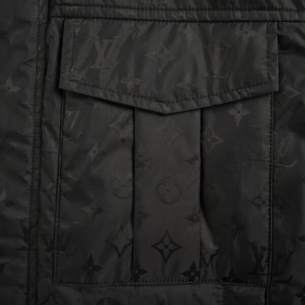 Louis Vuitton 24Fw Old Fashioned Thin Cotton Jacket Black