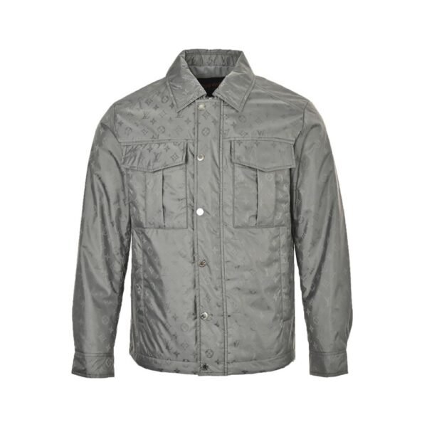 Louis Vuitton 24Fw Old Fashioned Thin Cotton Jacket Grey