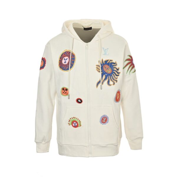 Louis Vuitton Embroidered hooded jacket