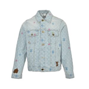Louis Vuitton Tyler Denim jacket with monogram jacquard embroidery
