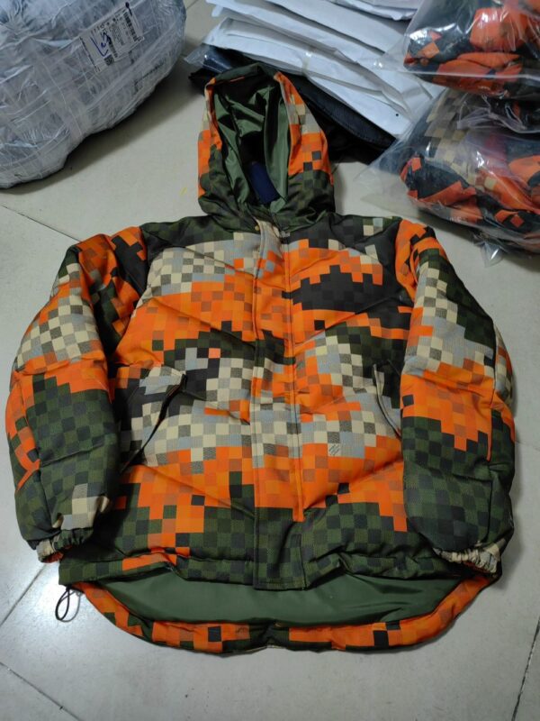 Louis Vuitton 24Fw Camouflage mosaic padded jacket
