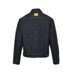 Louis Vuitton 24Fw Logo Embroidered Denim Jacket