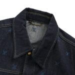 Louis Vuitton 24Fw Logo Embroidered Denim Jacket