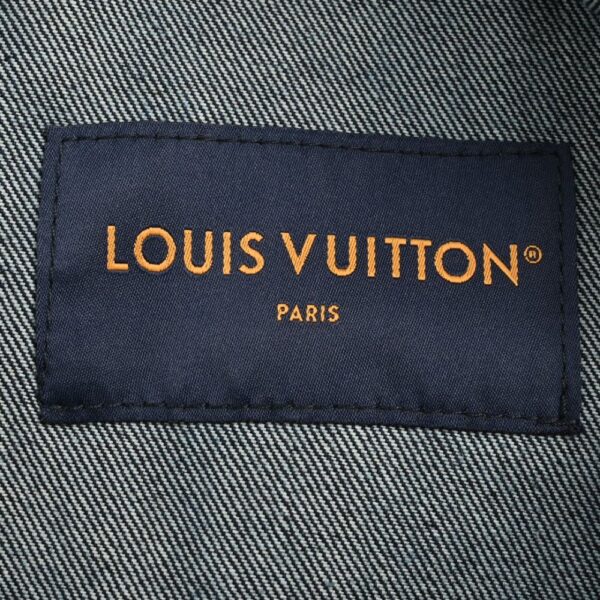 Louis Vuitton 24Fw Logo Embroidered Denim Jacket